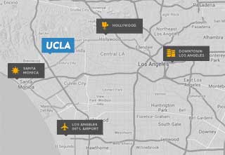 LAX directions map