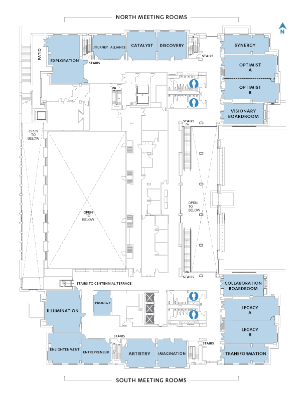 level two meeting room floor plan
